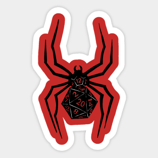 Black Widow Dice Body spider Sticker